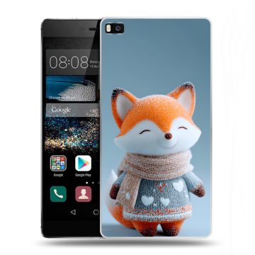 Пластиковый чехол на Huawei P8 с принтом Лиса Пластиковый чехол на Huawei P8 с принтом Лиса
