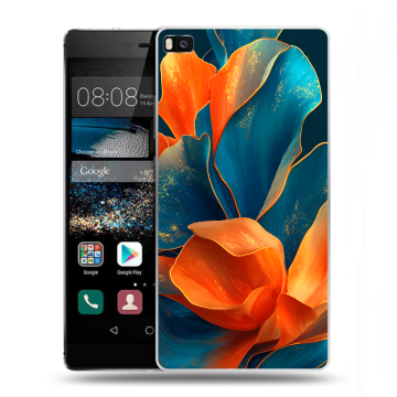 Пластиковый чехол на Huawei P8 с принтом Цветы Пластиковый чехол на Huawei P8 с принтом Цветы