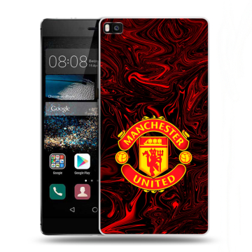 Пластиковый чехол на Huawei P8 с принтом Manchester United Пластиковый чехол на Huawei P8 с принтом Manchester United