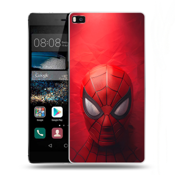 Пластиковый чехол на Huawei P8 с принтом Spiderman Человек паук Пластиковый чехол на Huawei P8 с принтом Spiderman Человек паук