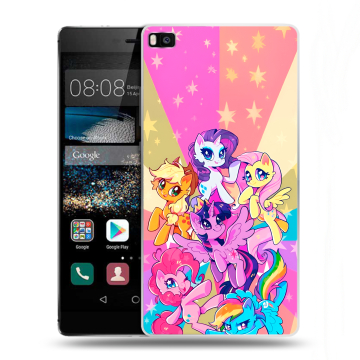 Пластиковый чехол на Huawei P8 с принтом My little pony Дружба чудо Пластиковый чехол на Huawei P8 с принтом My little pony Дружба чудо