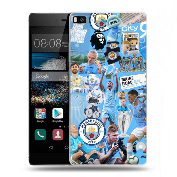 Пластиковый чехол на Huawei P8 с принтом Man City Манчестер Сити Пластиковый чехол на Huawei P8 с принтом Man City Манчестер Сити
