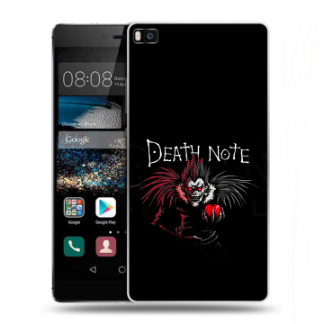Пластиковый чехол на Huawei P8 с принтом Death note Тетрадь смерти