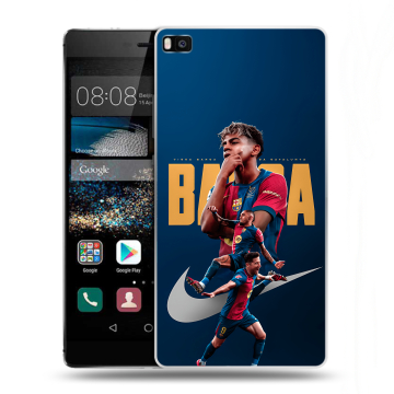 Пластиковый чехол на Huawei P8 с принтом Барселона Barca Yamal Пластиковый чехол на Huawei P8 с принтом Барселона Barca Yamal
