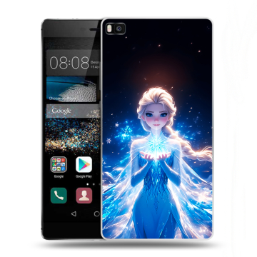 Пластиковый чехол на Huawei P8 с принтом Холодное сердце Frozen Пластиковый чехол на Huawei P8 с принтом Холодное сердце Frozen