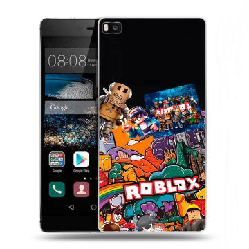 Пластиковый чехол на Huawei P8 с принтом Roblox Роблокс Пластиковый чехол на Huawei P8 с принтом Roblox Роблокс