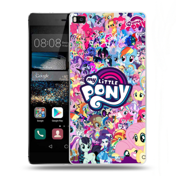 Пластиковый чехол на Huawei P8 с принтом My little pony Дружба чудо Пластиковый чехол на Huawei P8 с принтом My little pony Дружба чудо