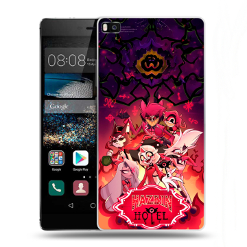 Пластиковый чехол на Huawei P8 с принтом Hazbin Hotel Отель Хазбин Пластиковый чехол на Huawei P8 с принтом Hazbin Hotel Отель Хазбин