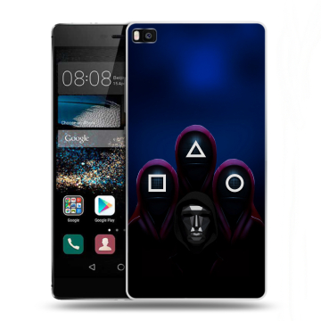 Пластиковый чехол на Huawei P8 с принтом Игра Кальмара Пластиковый чехол на Huawei P8 с принтом Игра Кальмара