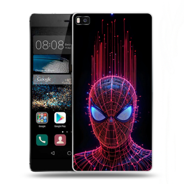 Пластиковый чехол на Huawei P8 с принтом Spiderman Человек паук Пластиковый чехол на Huawei P8 с принтом Spiderman Человек паук