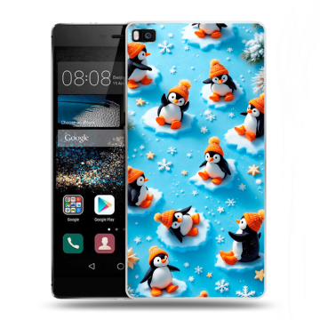 Пластиковый чехол на Huawei P8 с принтом Новый год Пластиковый чехол на Huawei P8 с принтом Новый год