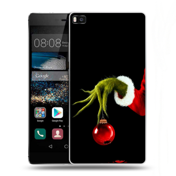 Пластиковый чехол на Huawei P8 с принтом Новый год Гринч Пластиковый чехол на Huawei P8 с принтом Новый год Гринч