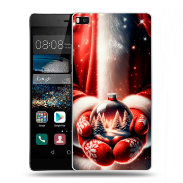 Пластиковый чехол на Huawei P8 с принтом Новый год Пластиковый чехол на Huawei P8 с принтом Новый год