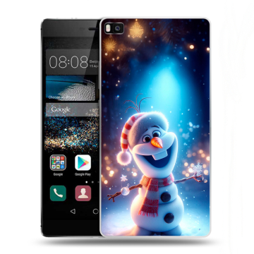 Пластиковый чехол на Huawei P8 с принтом Новый год Пластиковый чехол на Huawei P8 с принтом Новый год