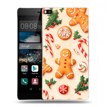 Пластиковый чехол на Huawei P8 с принтом Новый год Пластиковый чехол на Huawei P8 с принтом Новый год