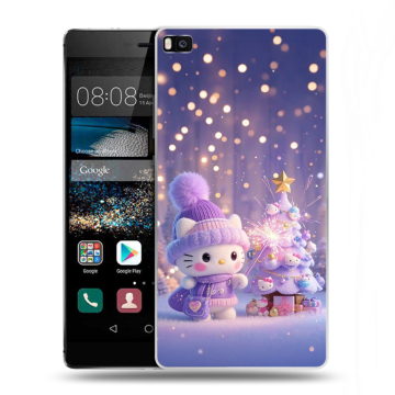 Пластиковый чехол на Huawei P8 с принтом Новый год Пластиковый чехол на Huawei P8 с принтом Новый год