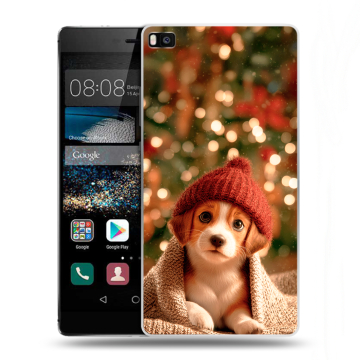 Пластиковый чехол на Huawei P8 с принтом Новый год Пластиковый чехол на Huawei P8 с принтом Новый год