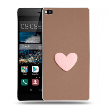 Пластиковый чехол на Huawei P8 с принтом женский