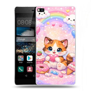 Пластиковый чехол на Huawei P8 с принтом для девочек Пластиковый чехол на Huawei P8 с принтом для девочек