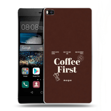 Пластиковый чехол на Huawei P8 с принтом женский Пластиковый чехол на Huawei P8 с принтом женский