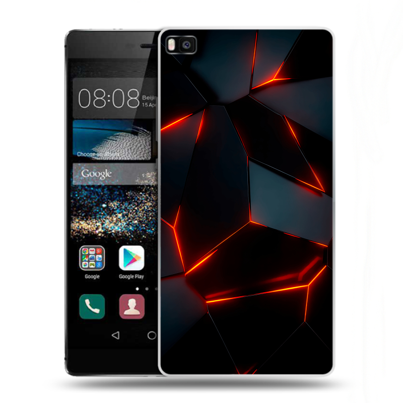Пластиковый чехол на Huawei P8 с принтом Яркие абстракции Пластиковый чехол на Huawei P8 с принтом Яркие абстракции