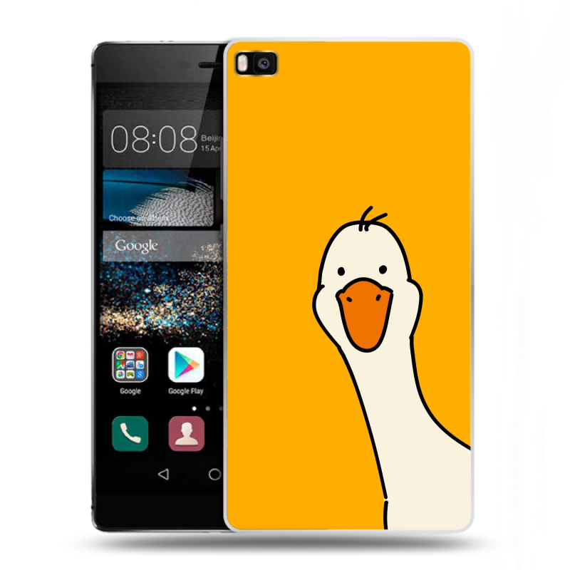 Пластиковый чехол на Huawei P8 с принтом Утка Пластиковый чехол на Huawei P8 с принтом Утка