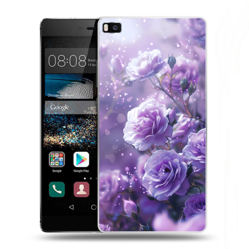 Пластиковый чехол на Huawei P8 с принтом Розы цветы Пластиковый чехол на Huawei P8 с принтом Розы цветы