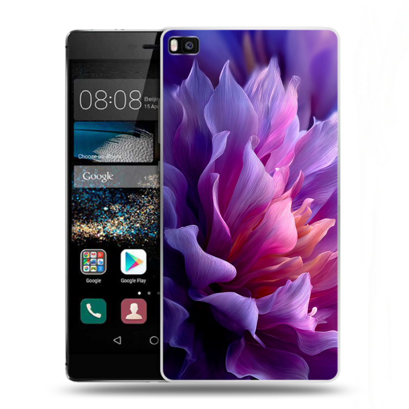 Пластиковый чехол на Huawei P8 с принтом женский цветы Пластиковый чехол на Huawei P8 с принтом женский цветы