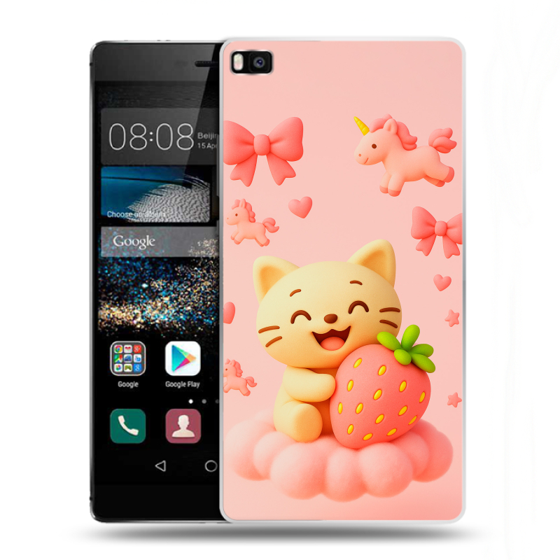Пластиковый чехол на Huawei P8 с принтом для девочек Пластиковый чехол на Huawei P8 с принтом для девочек