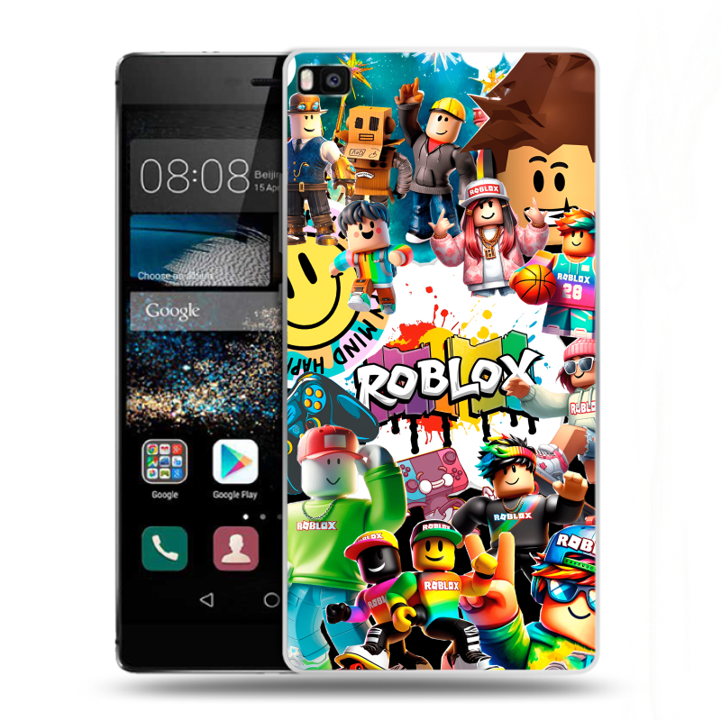 Пластиковый чехол на Huawei P8 с принтом Roblox Роблокс Пластиковый чехол на Huawei P8 с принтом Roblox Роблокс