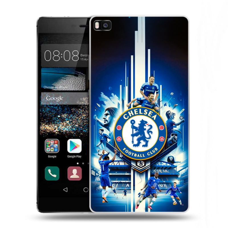 Пластиковый чехол на Huawei P8 с принтом Chelsea Челси Пластиковый чехол на Huawei P8 с принтом Chelsea Челси