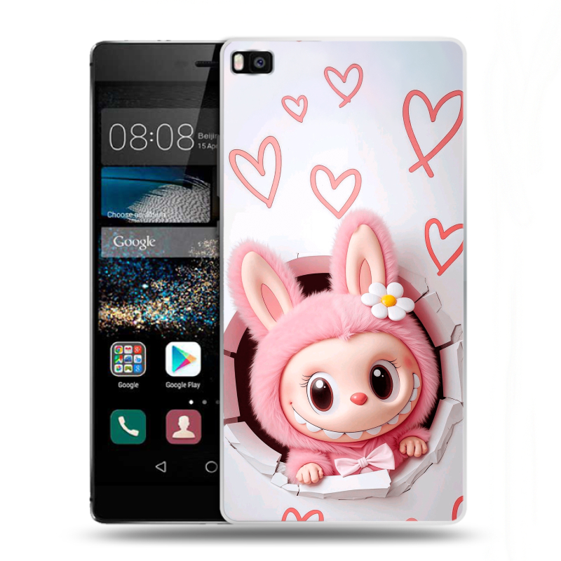 Пластиковый чехол на Huawei P8 с принтом Labubu Лабубу Пластиковый чехол на Huawei P8 с принтом Labubu Лабубу