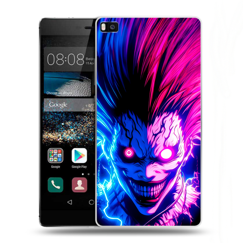 Пластиковый чехол на Huawei P8 с принтом Death note Тетрадь смерти Пластиковый чехол на Huawei P8 с принтом Death note Тетрадь смерти