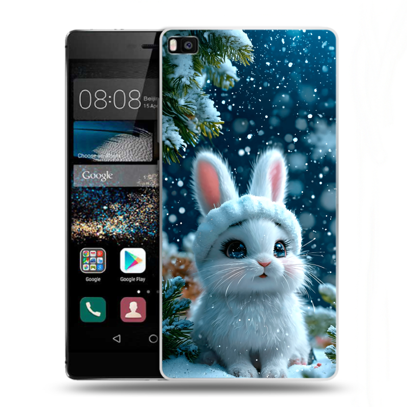 Пластиковый чехол на Huawei P8 с принтом Новый год Пластиковый чехол на Huawei P8 с принтом Новый год