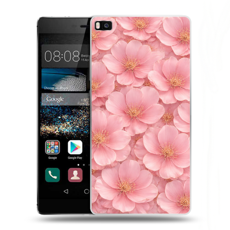 Пластиковый чехол на Huawei P8 с принтом женский Пластиковый чехол на Huawei P8 с принтом женский