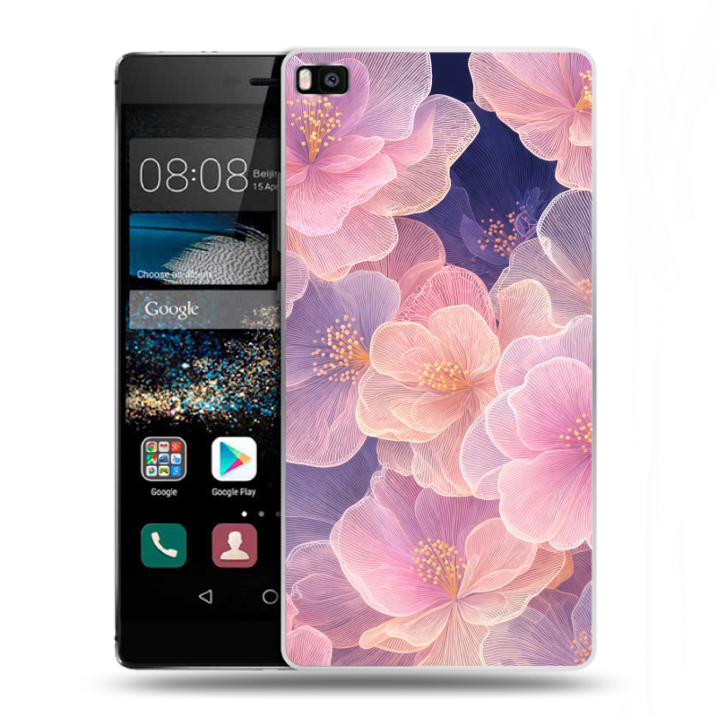 Пластиковый чехол на Huawei P8 с принтом женский Пластиковый чехол на Huawei P8 с принтом женский