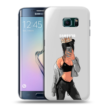 Силиконовый чехол на Samsung Galaxy S6 Edge с принтом Женские принты Силиконовый чехол на Samsung Galaxy S6 Edge с принтом Женские принты