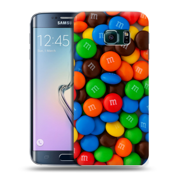 Силиконовый чехол на Samsung Galaxy S6 Edge с принтом Конфеты Силиконовый чехол на Samsung Galaxy S6 Edge с принтом Конфеты