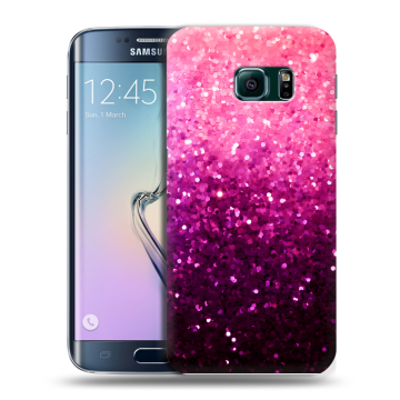 Силиконовый чехол на Samsung Galaxy S6 Edge с принтом Блестки Силиконовый чехол на Samsung Galaxy S6 Edge с принтом Блестки