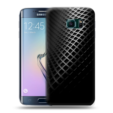 Силиконовый чехол на Samsung Galaxy S6 Edge с принтом Текстура металла Силиконовый чехол на Samsung Galaxy S6 Edge с принтом Текстура металла