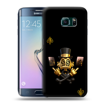 Силиконовый чехол на Samsung Galaxy S6 Edge с принтом Золотой скрудж макдак Силиконовый чехол на Samsung Galaxy S6 Edge с принтом Золотой скрудж макдак