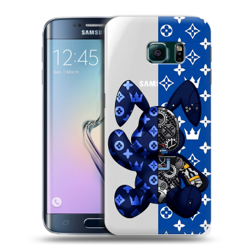 Силиконовый чехол на Samsung Galaxy S6 Edge с принтом Луи робот Силиконовый чехол на Samsung Galaxy S6 Edge с принтом Луи робот