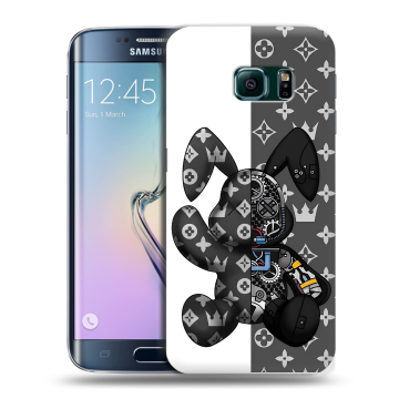 Силиконовый чехол на Samsung Galaxy S6 Edge с принтом Луи робот Силиконовый чехол на Samsung Galaxy S6 Edge с принтом Луи робот