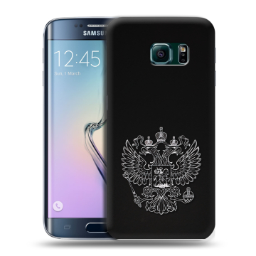 Силиконовый чехол на Samsung Galaxy S6 Edge с принтом Герб России Силиконовый чехол на Samsung Galaxy S6 Edge с принтом Герб России