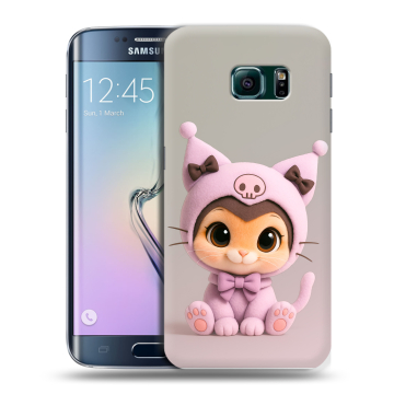 Силиконовый чехол на Samsung Galaxy S6 Edge с принтом Куроми Kuromi Силиконовый чехол на Samsung Galaxy S6 Edge с принтом Куроми Kuromi
