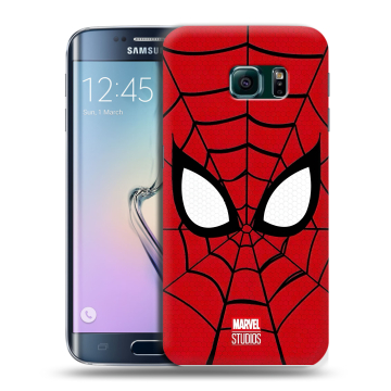Силиконовый чехол на Samsung Galaxy S6 Edge с принтом человек паук spiderman Силиконовый чехол на Samsung Galaxy S6 Edge с принтом человек паук spiderman
