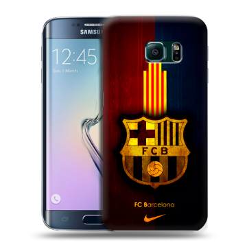 Силиконовый чехол на Samsung Galaxy S6 Edge с принтом Барселона Barcelona Силиконовый чехол на Samsung Galaxy S6 Edge с принтом Барселона Barcelona