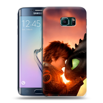 Силиконовый чехол на Samsung Galaxy S6 Edge с принтом Как приручить дракона Силиконовый чехол на Samsung Galaxy S6 Edge с принтом Как приручить дракона