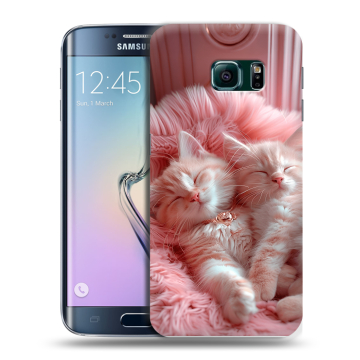 Силиконовый чехол на Samsung Galaxy S6 Edge с принтом котята котики Силиконовый чехол на Samsung Galaxy S6 Edge с принтом котята котики
