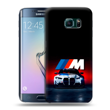 Силиконовый чехол на Samsung Galaxy S6 Edge с принтом БМВ BMW Силиконовый чехол на Samsung Galaxy S6 Edge с принтом БМВ BMW